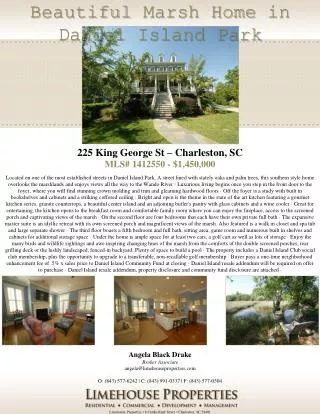 Limehouse Properties • 8 Cumberland Street • Charleston, SC 29401