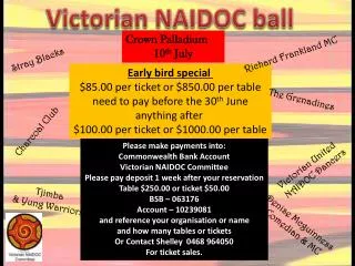 Victorian NAIDOC ball