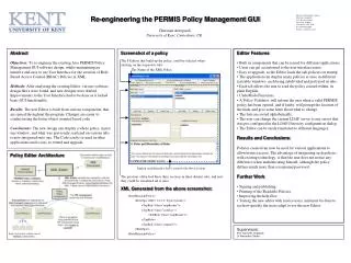 Re-engineering the PERMIS Policy Management GUI