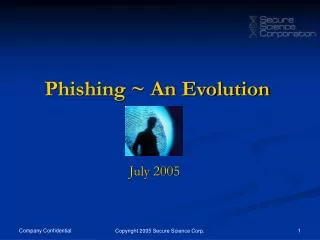 Phishing ~ An Evolution