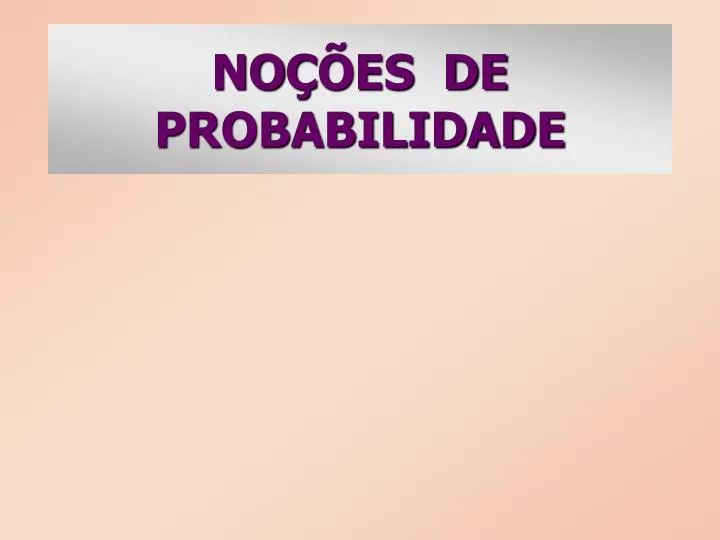 no es de probabilidade