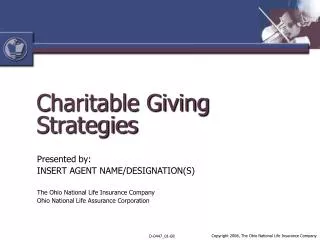 Charitable Giving Strategies