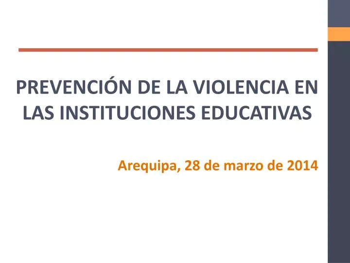 prevenci n de la violencia en las instituciones educativas