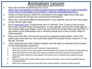 Animation Lesson