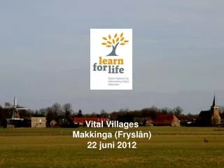Vital Villages Makkinga ( Fryslân ) 22 juni 2012