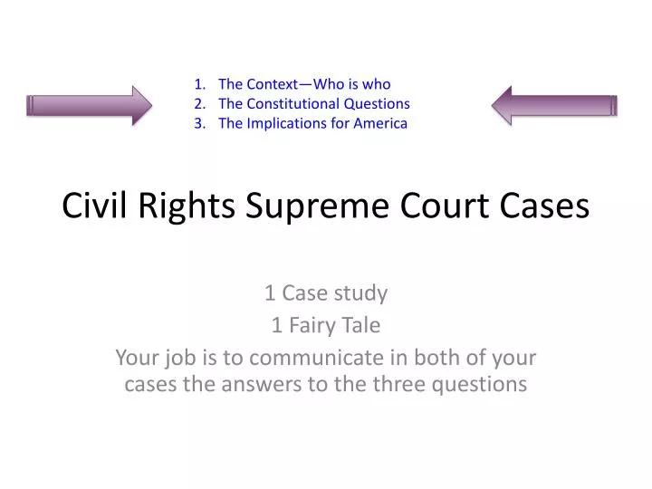 civil rights supreme court cases
