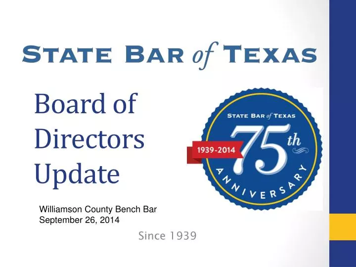 board of directors update