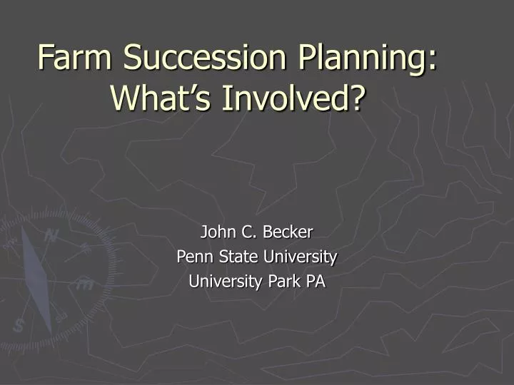 farm succession planning what s involved
