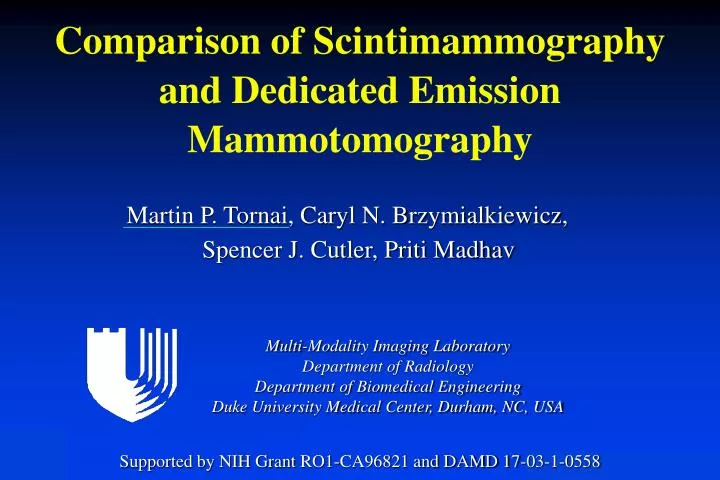 comparison of scintimammography and dedicated emission mammotomography