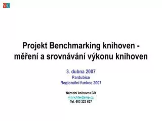 Projekt Benchmarking knihoven - měření a srovnávání výkonu knihoven