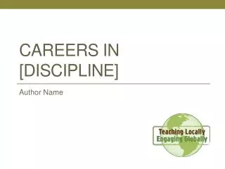 Careers in [discipline]