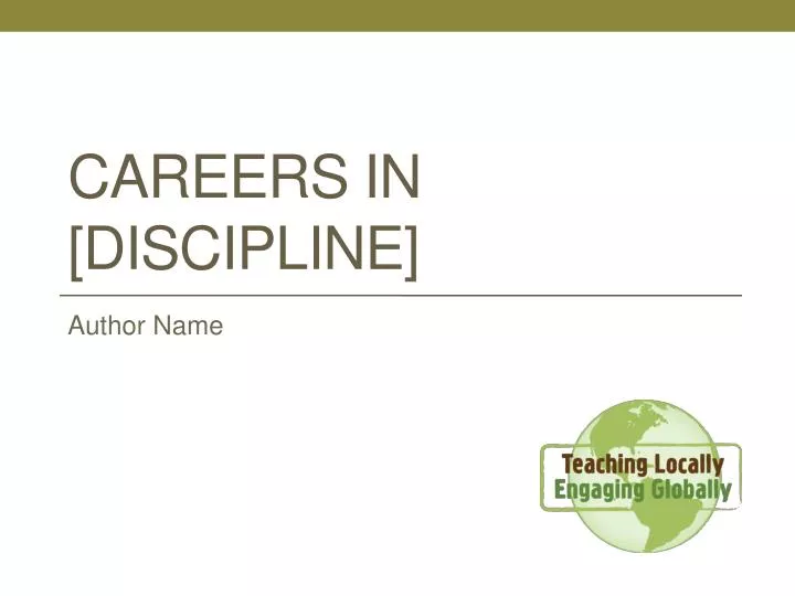 careers in discipline