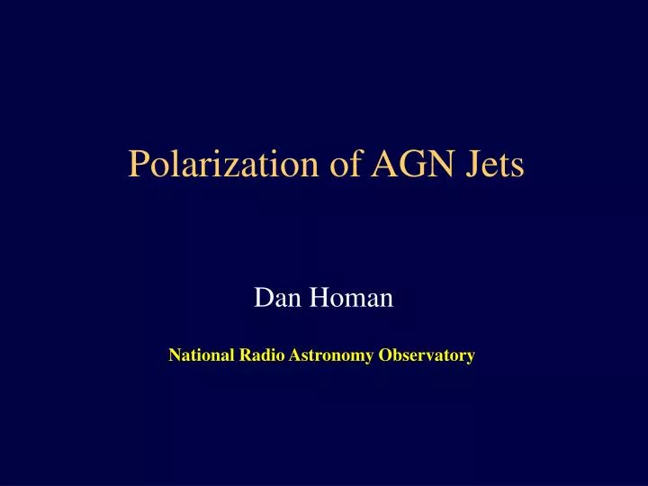polarization of agn jets