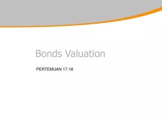 Bonds Valuation