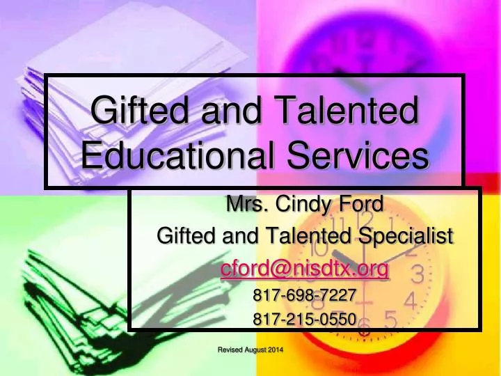 gifted and talented educational services