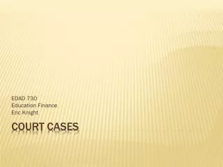 Court Cases
