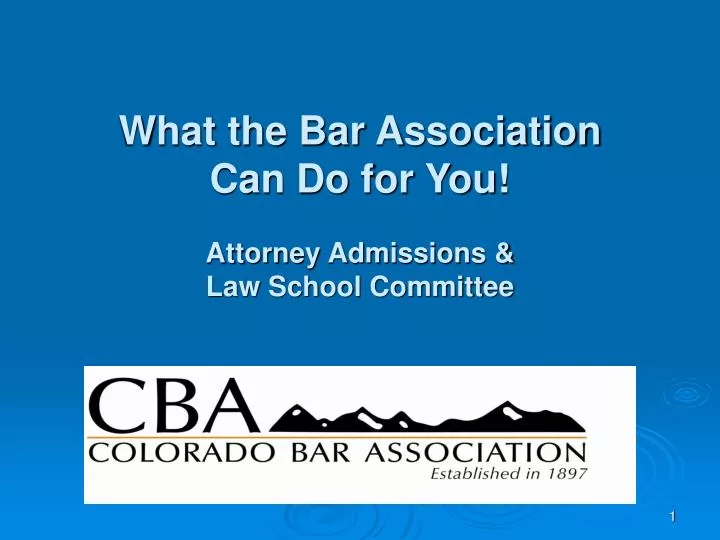 what the bar association can do for you attorney admissions law school committee
