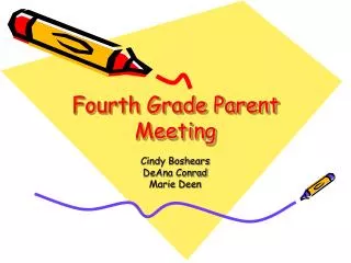 Fourth Grade Parent Meeting