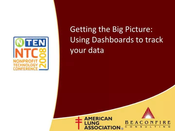 getting the big picture using dashboards to track your data