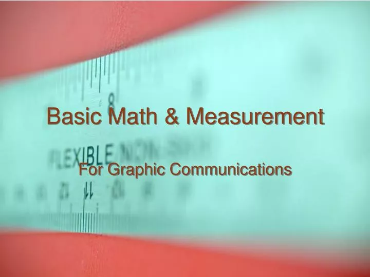 basic math measurement