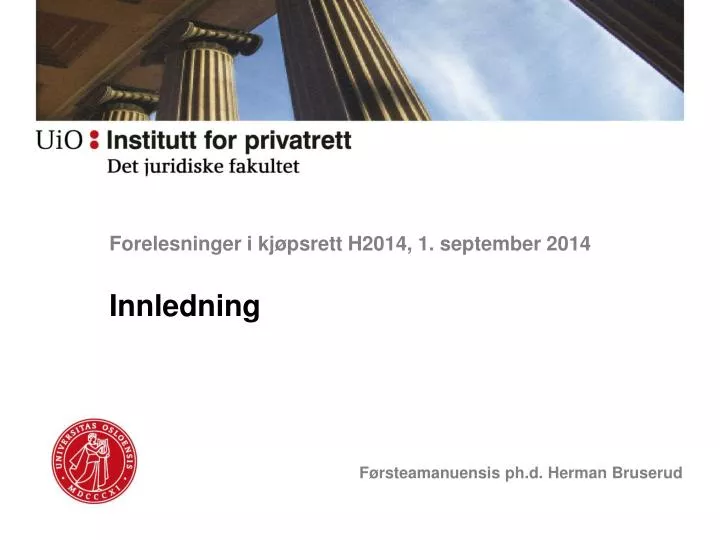 forelesninger i kj psrett h2014 1 september 2014