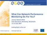 What Can Network Performance Monitoring Do For You?