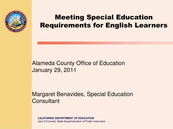 alameda county office of education january 29 2011 margaret benavides special education consultant