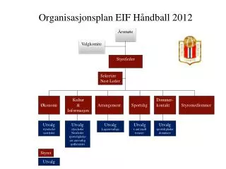 Organisasjonsplan EIF Håndball 2012