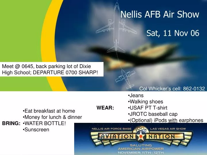 PPT Nellis AFB Air Show PowerPoint Presentation, free download ID