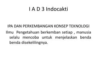I A D 3 Indocakti
