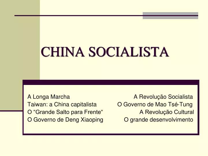 china socialista