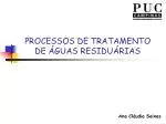 PROCESSOS DE TRATAMENTO DE ÁGUAS RESIDUÁRIAS - slide 1