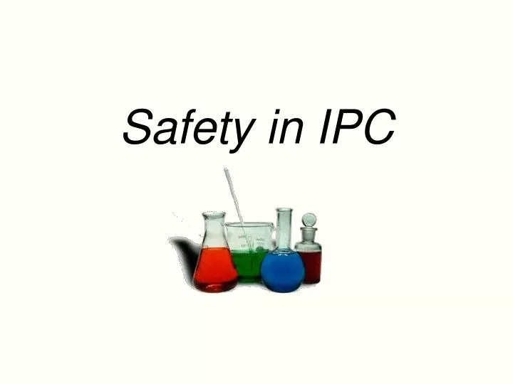safety in ipc