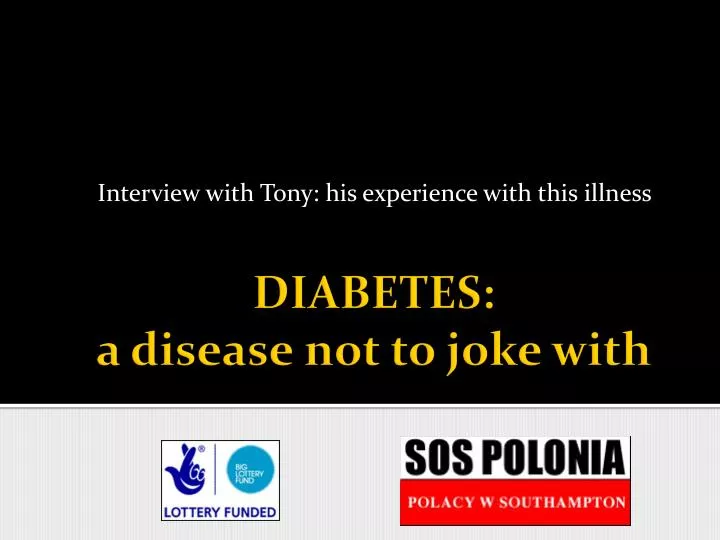 interview with tony his experience with this illness