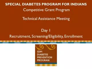 Special Diabetes Program for Indians Competitive Grant Program