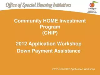 Community HOME Investment Program (CHIP)