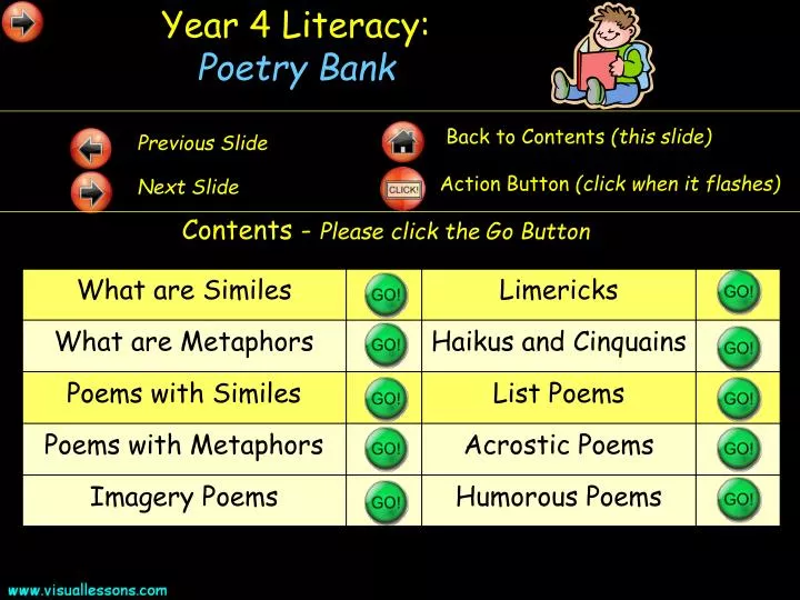 year 4 literacy poetry bank