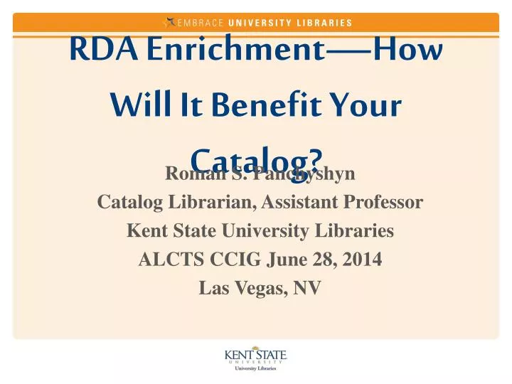 rda enrichment how will it benefit your catalog