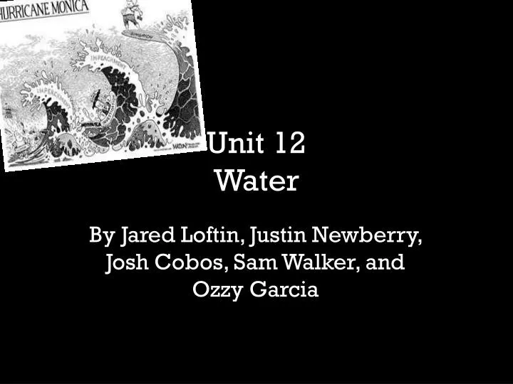 unit 12 water