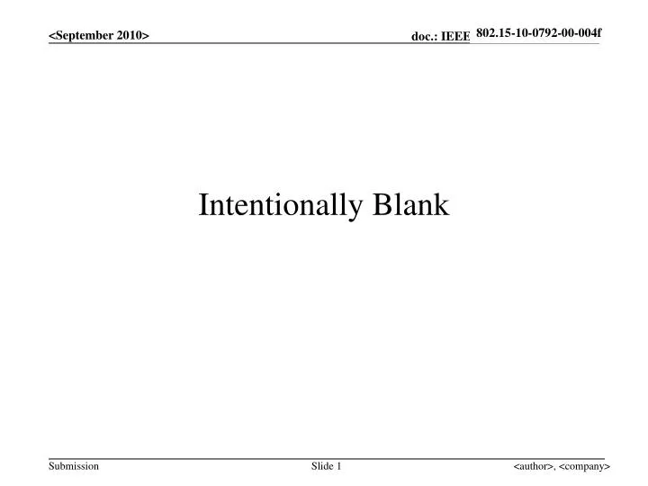 PPT - Intentionally Blank PowerPoint Presentation, free download -  ID:5821867