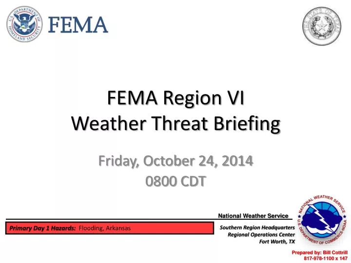 fema region vi weather threat briefing