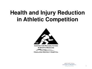 Health and Injury Reduction in Athletic Competition