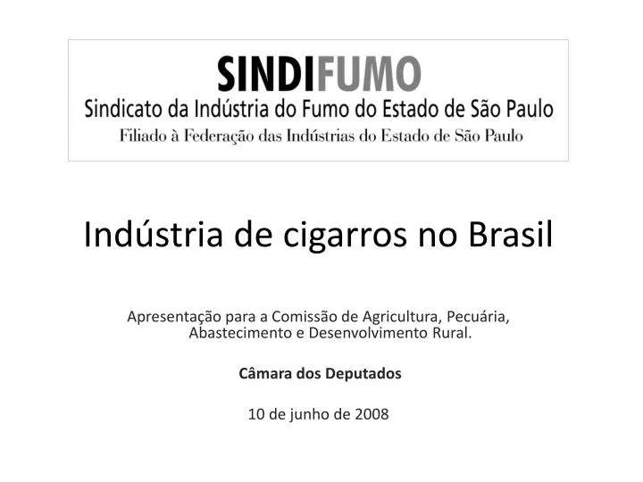 ind stria de cigarros no brasil