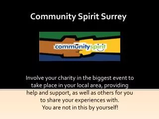 Community Spirit Surrey