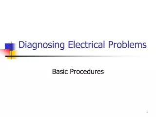 Diagnosing Electrical Problems
