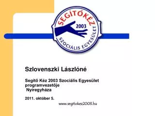 Szlovenszki Lászlóné
