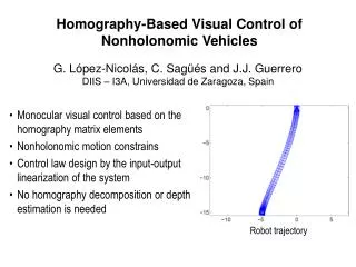 Homography-Based Visual Control of Nonholonomic Vehicles