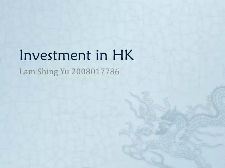 investment in hk