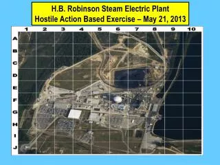 H.B. Robinson Steam Electric Plant Hostile Action Based Exercise – May 21, 2013
