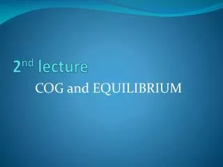 2 nd lecture